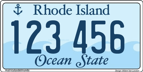 Nueva Matrícula de coche de Rhode Island desde 2022